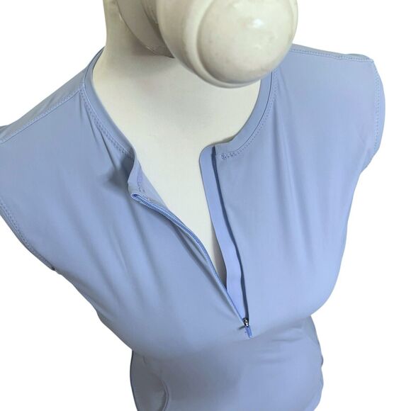 Athleta Pacifica II UPF Rashguard Tank Women’s Size XS Periwinkle Swim Top - Picture 5 of 9